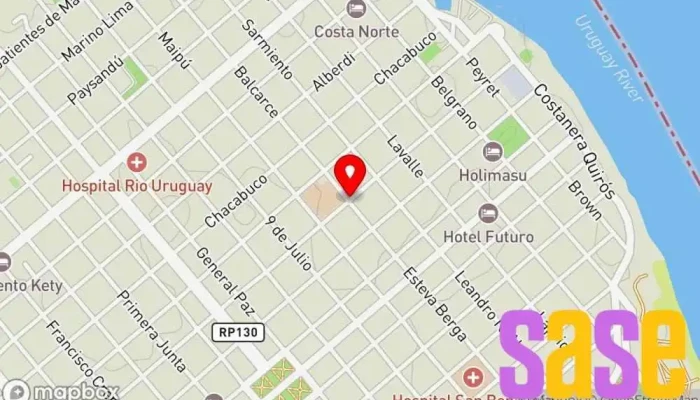mapa de Electronica Colon  en Colón