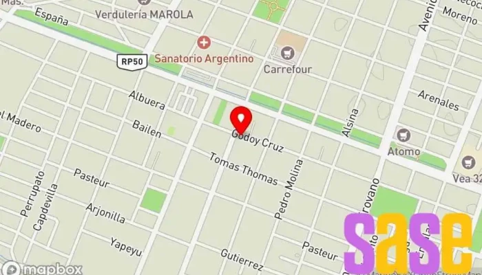 mapa de Electronica Hogar SA : SONIDO e ILUMINACIÓN Comercio en San Martín