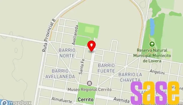 mapa de Electrónica Marconi Servicio de reparación de televisores en Cerrito