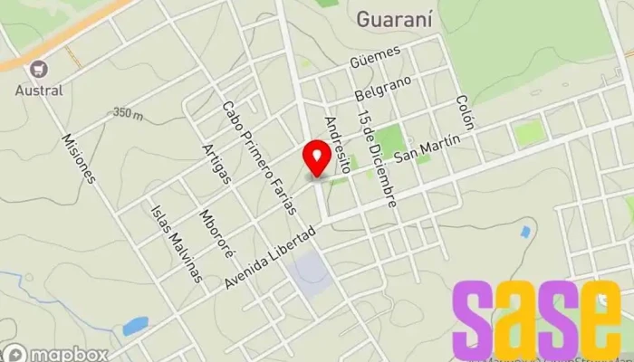 mapa de Electronica Nestor Taller mecánico en Guaraní