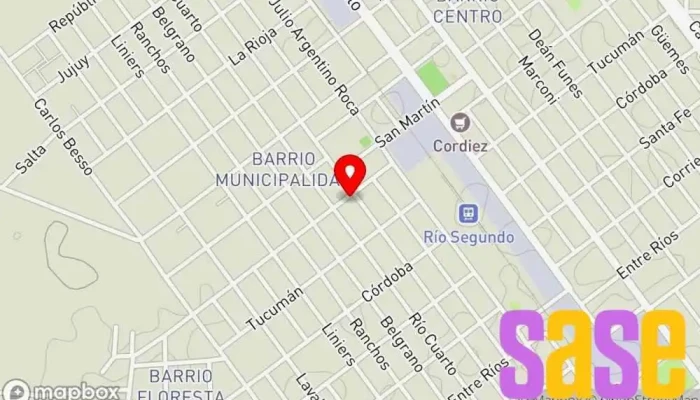mapa de Electrónica Silva  en Río Segundo