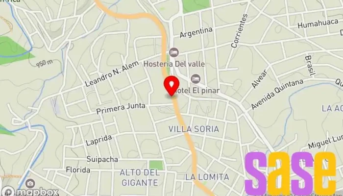 mapa de ELECTROOVAL Tienda de electricidad en Huerta Grande