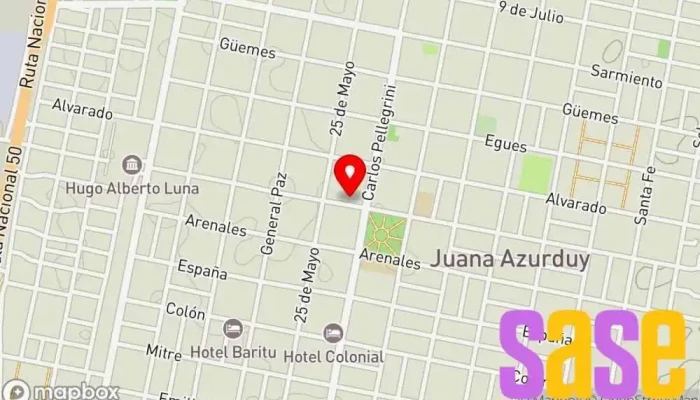 mapa de ELECTRORAN Express Ferretería en San Ramon de la Nueva Oran