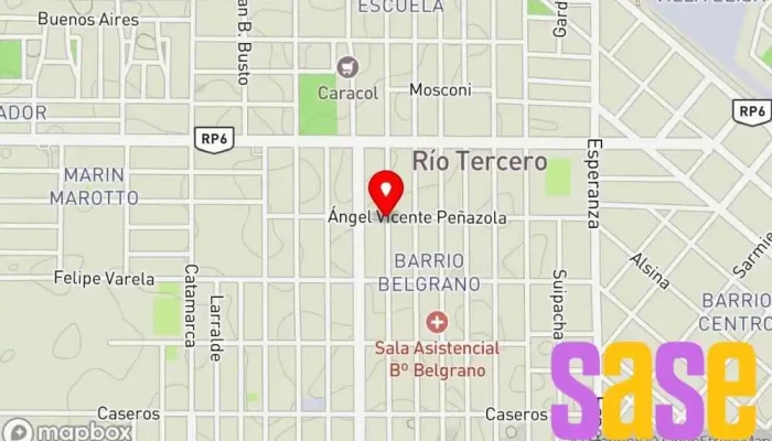 mapa de Electrotecnica margaria  en Río Tercero