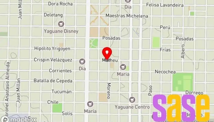 mapa de E&M electricidad Tienda de electricidad en Villaguay