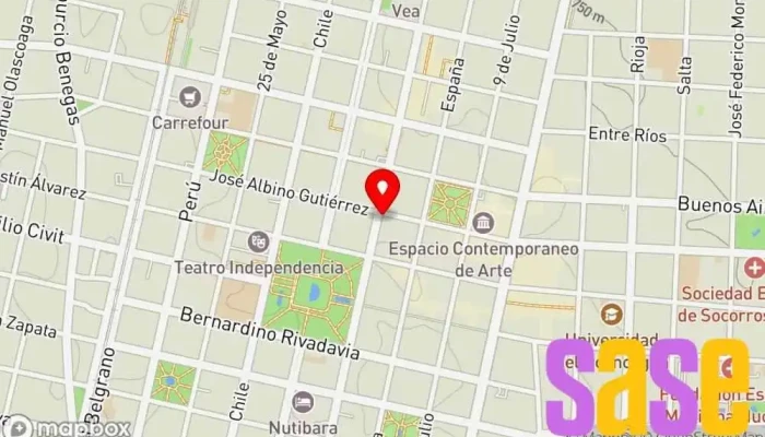 mapa de Empresa Mendocina de Energía Sociedad Anónima Oficinas de empresa en Mendoza