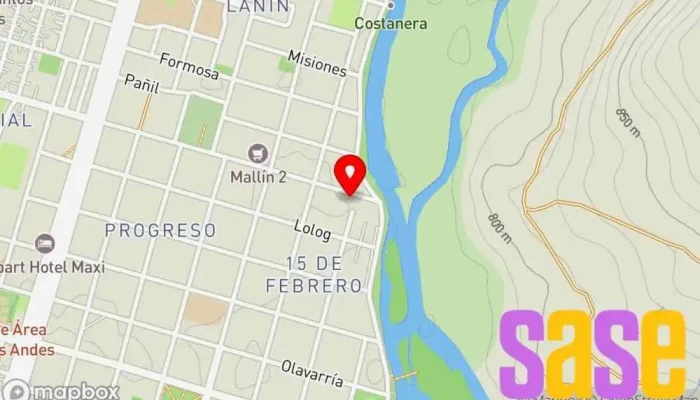 mapa de ENERGEMA Servicios Eléctricos - Domiciliario y Comercial 220v-380v(Castillo Cristian) Electricista en Junín de los Andes