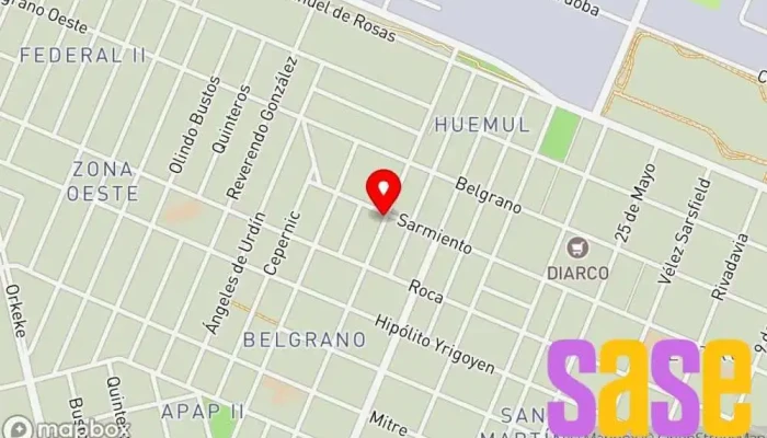 mapa de Enersur Taller de reparación de motores eléctricos en Pico Truncado