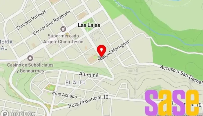 mapa de EPEN - Ente Provincial de Energía del Neuquén Compañía eléctrica en Las Lajas