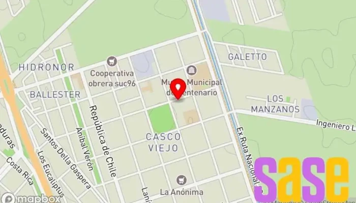 mapa de EPEN (Of. Centenario) Compañía eléctrica en Centenario
