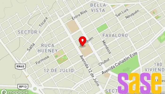 mapa de Epet 15 Escuela en Zapala