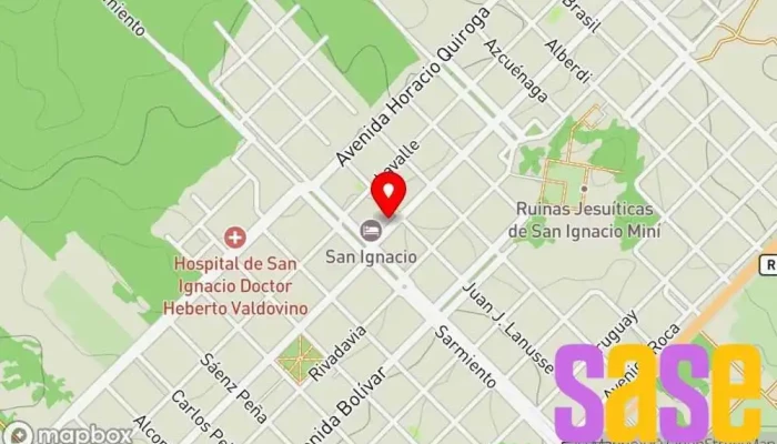 mapa de E.P.E.T. N°12 Escuela en San Ignacio