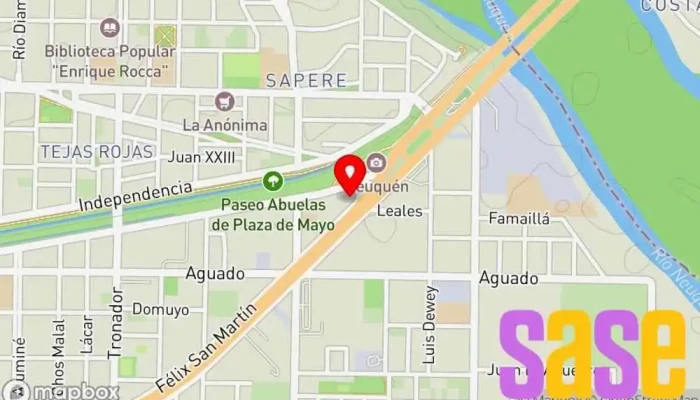 mapa de Equipel Tienda de electricidad en Neuquén