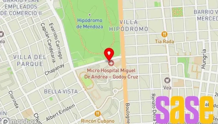 mapa de ESCUELA DE CAPACITACIÓN PARA EL TRABAJO N° 6-203 Escuela técnica en Godoy Cruz