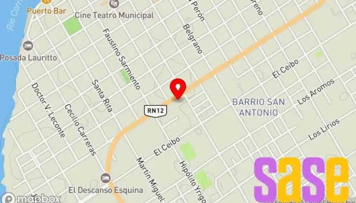 mapa de Esquina FM Oficinas de empresa en Corrientes
