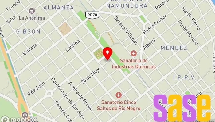 mapa de Estacion 5 - Radio municipal Oficinas de empresa en R8303 Cinco Saltos
