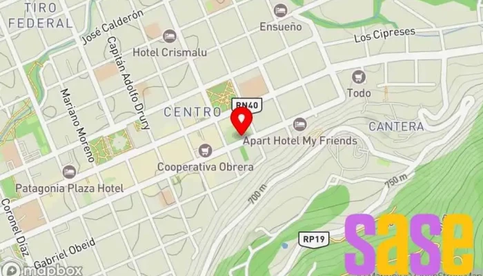 mapa de Estudioled Tienda de iluminación, Electricista en San Martín de los Andes