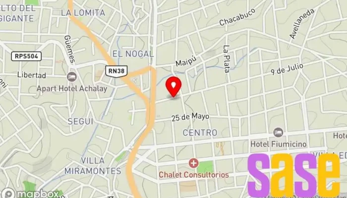 mapa de Fagar Tienda de iluminación en La Falda