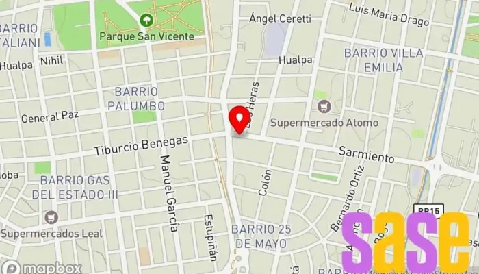 mapa de Ferrelec Mendoza Tienda de electricidad en Godoy Cruz
