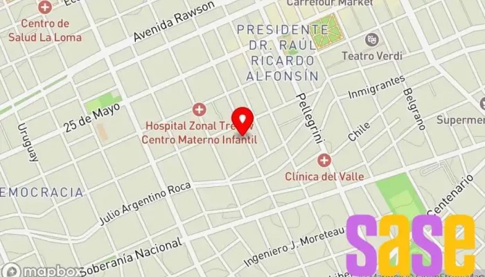 mapa de Flux electrónica Tienda de componentes electrónicos en Trelew