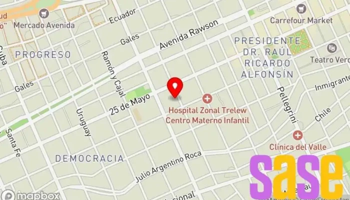mapa de Flux Trelew Proveedor de servicios de telecomunicaciones en Trelew