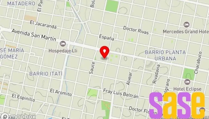 mapa de Fm 103.5 Radio City Emisora de radio en W3470 Mercedes