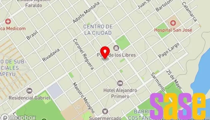 mapa de FM 3 Emisora de radio en W3230 Paso de los Libres