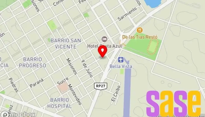 mapa de Fm Caracol 95.1 Emisora de radio en Bella Vista