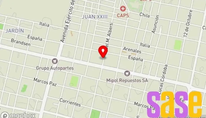mapa de FM Caribe Emisora de radio en San Miguel de Tucumán