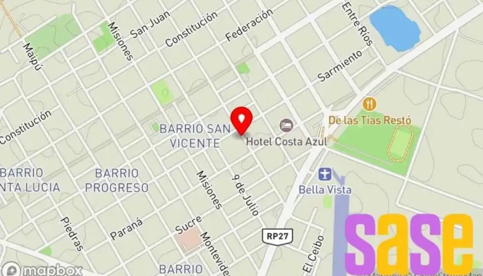 mapa de Fm Ciudad 88.5 - La Primera del Dial Emisora de radio en Corrientes