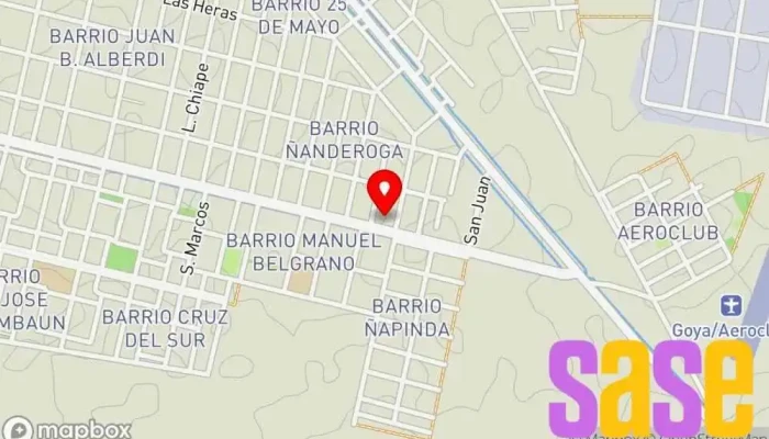 mapa de Fm Filadelfia 106.7 Emisora de radio en W3450 Goya
