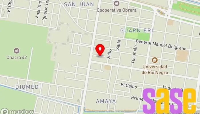 mapa de FM Gabriela G 101.1 Emisora de radio en R8328 Allen