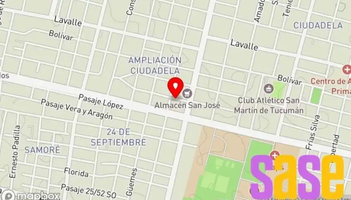 mapa de Fm Horizonte 107.7 Radiólogo en San Miguel de Tucumán
