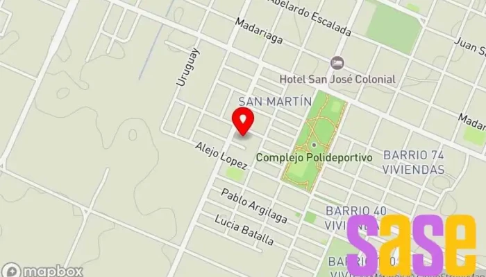 mapa de Fm La Disco 107.1mzh Emisora de radio en Santo Tomé