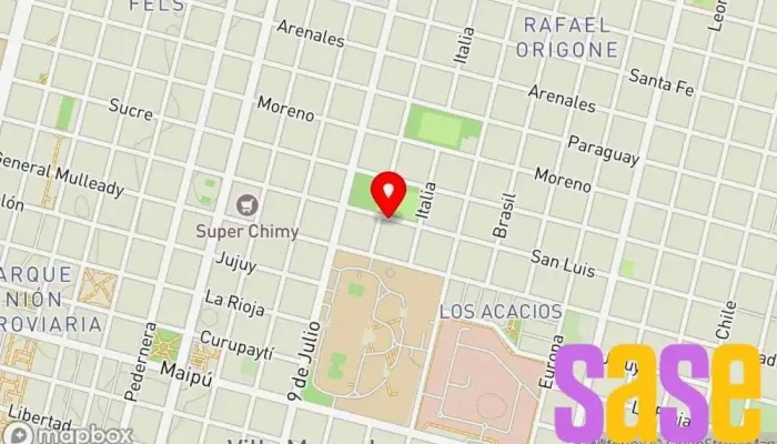 mapa de Fm La Nuestra 100.3 Emisora de radio en Villa Mercedes