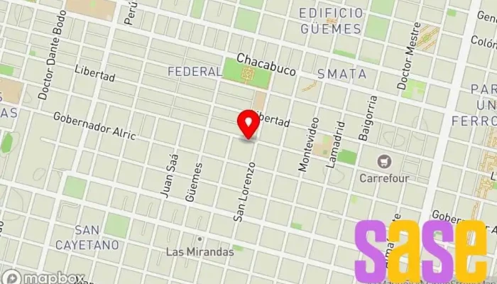 mapa de FM Latina 103.9 Emisora de radio en Villa Mercedes