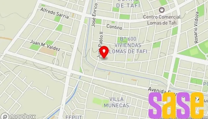 mapa de FM LOMAS 106.1 mhz Oficina de la Administración en San Miguel de Tucumán