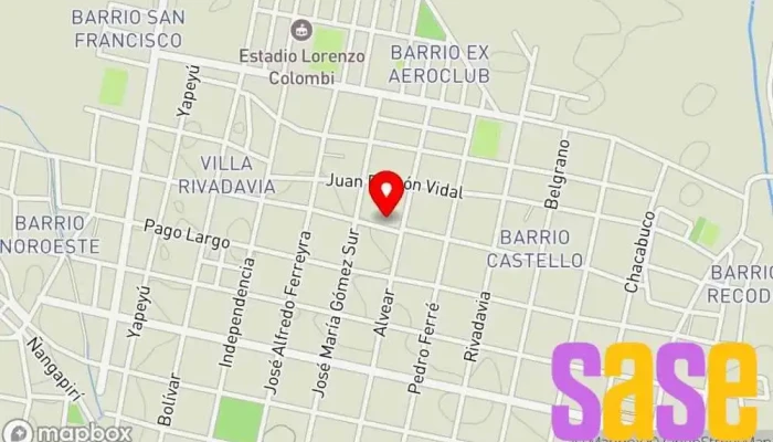 mapa de FM Monumental 91.9 Emisora de radio en W3470 Mercedes