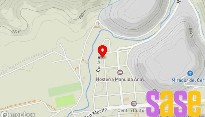 mapa de Fm Nevada Emisora de radio en Comallo