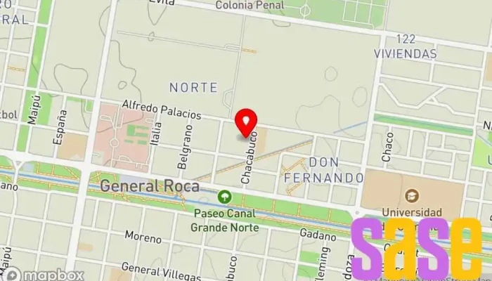mapa de Fm NUEVA 107.3 Emisora de radio en Río Negro