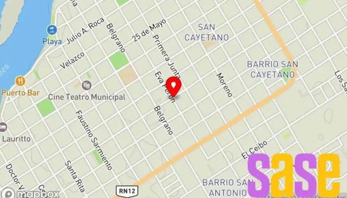 mapa de Fm Power mix 96.5 Emisora de radio en W3423 Esquina