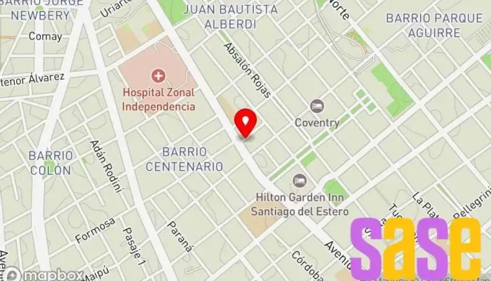 mapa de Fm Radio De La Mujer Emisora de radio en Santiago del Estero