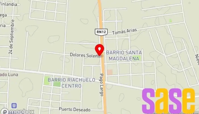 mapa de Fm.Mas 88.7 Emisora de radio en W3416 Riachuelo