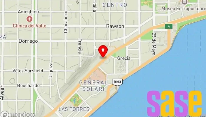 mapa de Gama Electronica SRL Distribuidor de equipos de telecomunicación en Comodoro Rivadavia