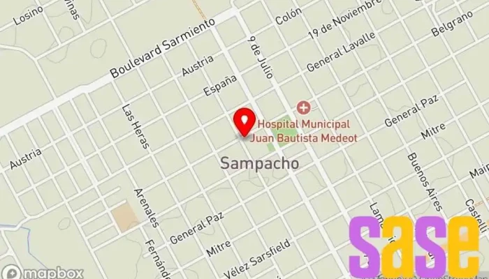 mapa de GB ELECTRICIDAD Centro comercial en Sampacho