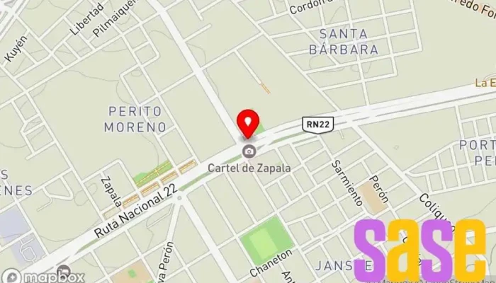 mapa de GNC CEEZ Gasolinera en Zapala