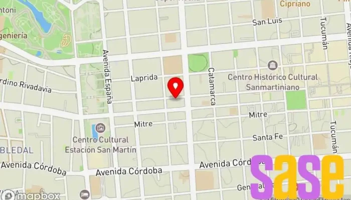 mapa de Grupo E Medios Emisora de radio en San Juan