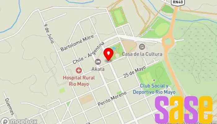 mapa de Hc Electrónica Tienda de electrónica, Tienda de móviles, Establecimiento de reparación de artículos electrónicos en Río Mayo