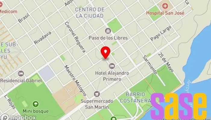mapa de Horizonte Fm Grupo Om Emisora de radio en W3230 Paso de los Libres