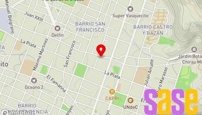 mapa de Ingelec Ingenieria Tienda de electricidad, Tienda de alarmas antirrobo, Tienda de iluminación en Chilecito